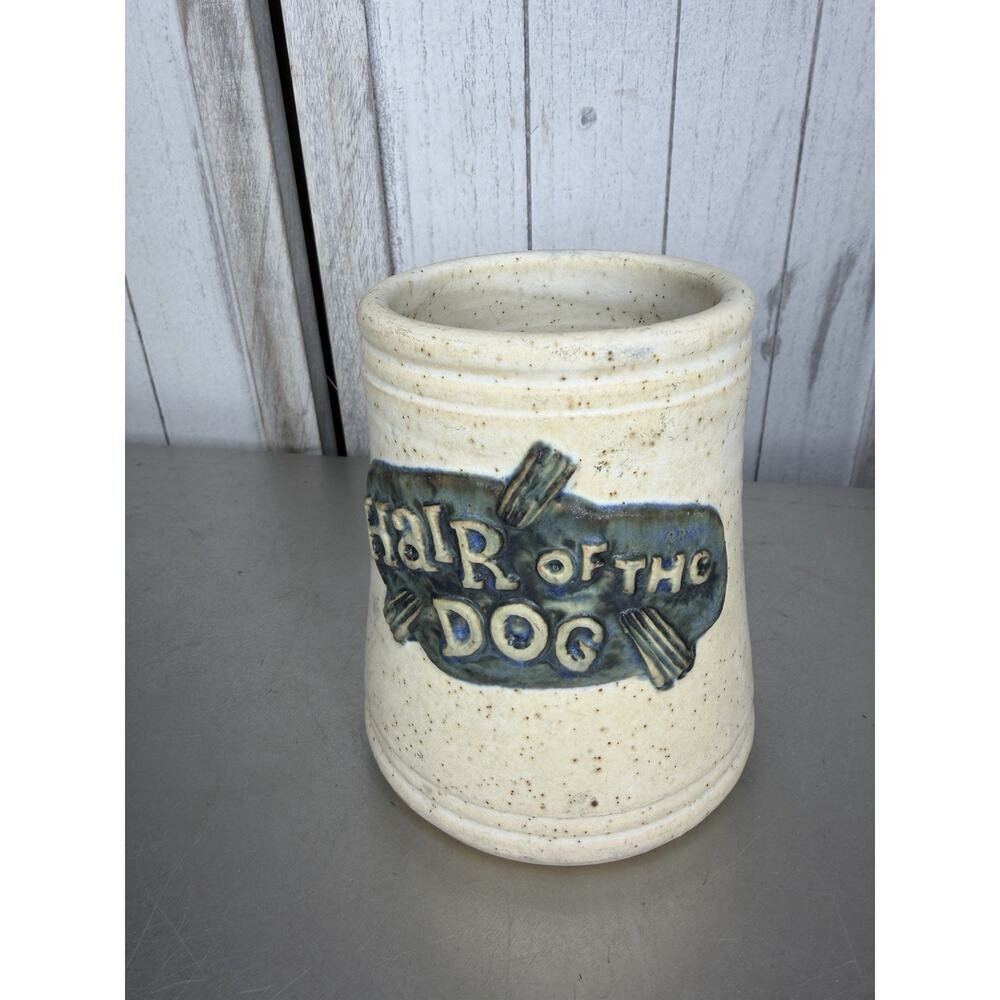 Hand Thrown Studio Pottery XL Mug ‘Hair Of The Dog’ Stamped USA